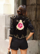 Chaquetilla Torera Azabache y Oro