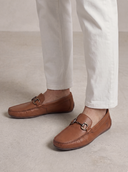 Mocasín Marrón Hebilla Napa Hombre
