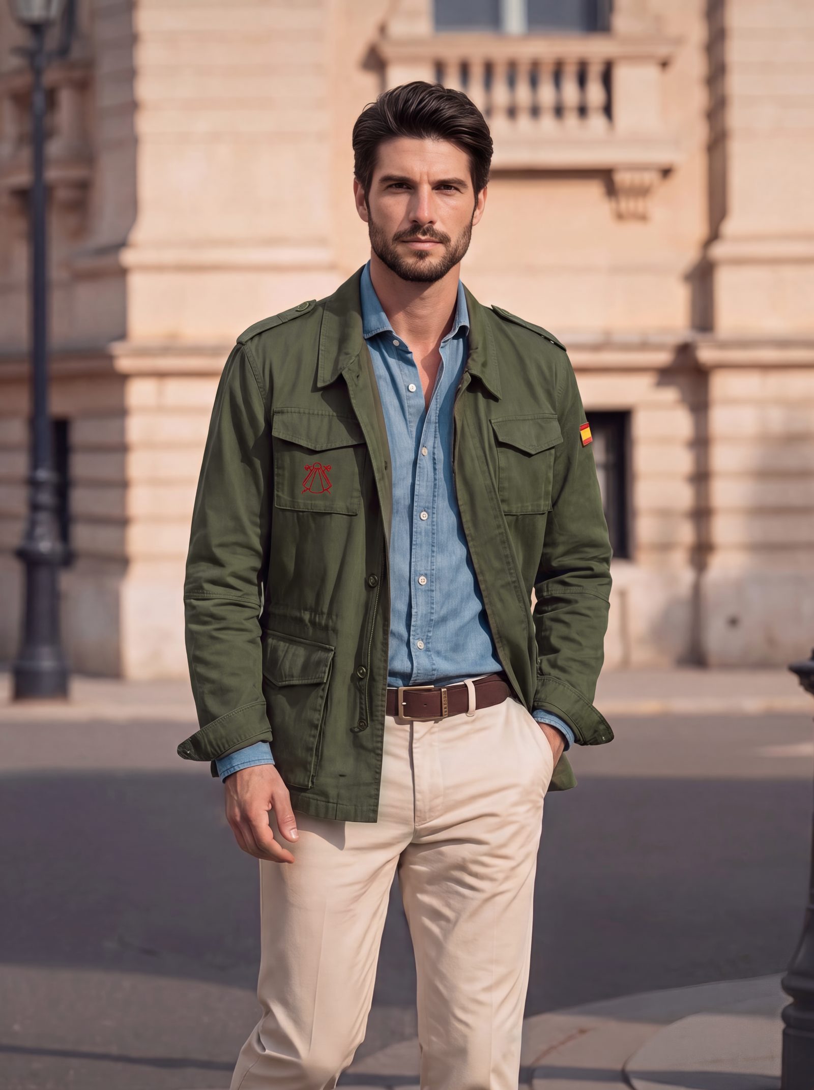 Sahariana Kaki Classic España Hombre