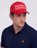Gorra Roja "HAZ ESPAÑA GRANDE OTRA VEZ"