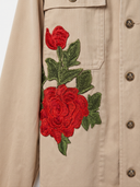 Chaqueta Camel Clavel Mujer