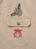 Chaqueta Camel Clavel Mujer