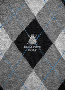 Chaleco Gris Lambswool Cuello Pico Rombos Mujer