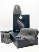 Pack de Gorro, Guantes y Bufanda Gris Unisex