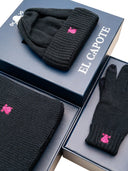 Pack de Gorro, Guantes y Bufanda Azul Marino Unisex