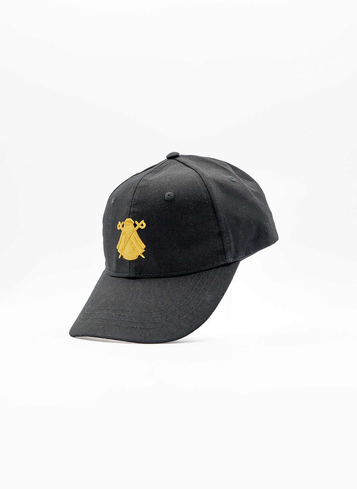 Gorra Negra Capote Dorado