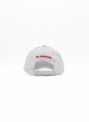 Gorra Blanca Capote Rojo Borde Amarillo