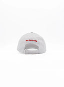 Gorra Blanca Capote Rojo Borde Amarillo