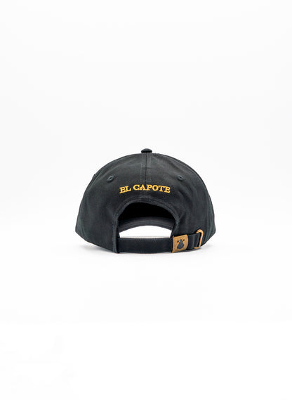 Gorra Negra Capote Dorado