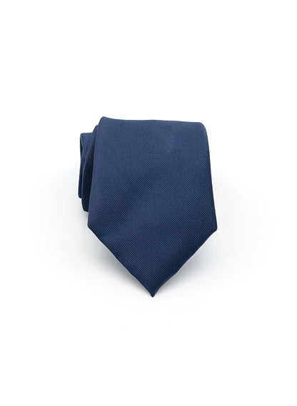 Navy Blue Tie White Logo