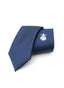 Navy Blue Tie White Logo