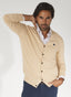 Chaqueta o Cardigan Botones Camel Hombre