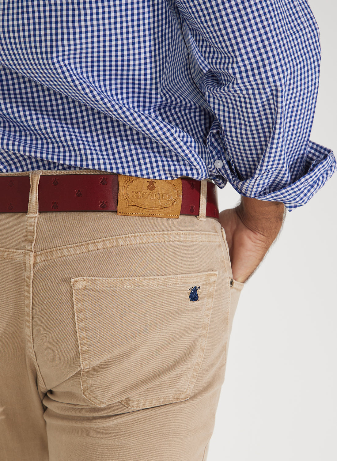 Kamelfarbene 5-Pocket-Hose für Herren