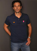 Polo Azul Hombre Classic Personalizar