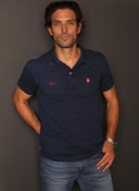 Polo Azul Hombre Classic Personalizar