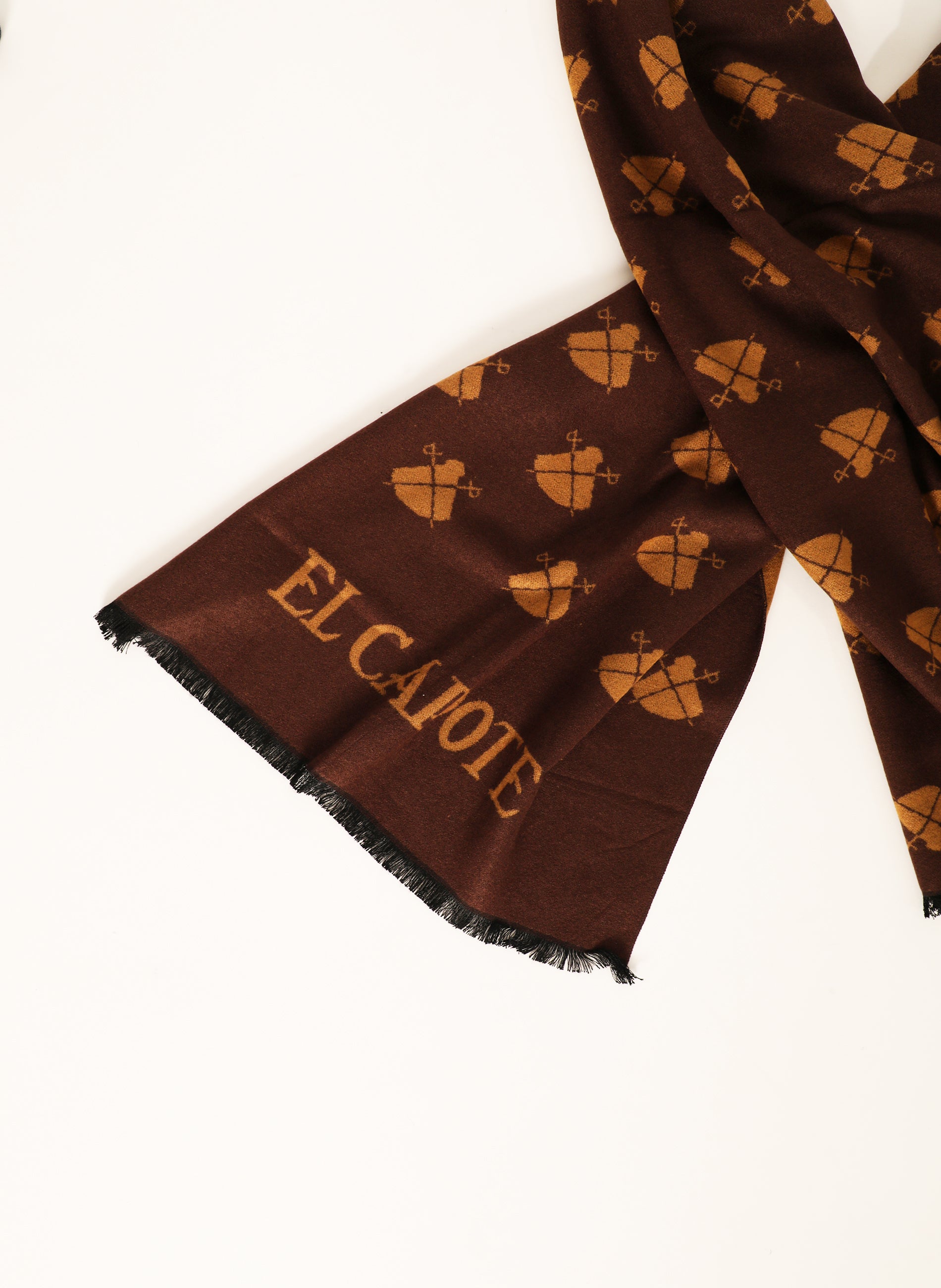 Brown Scarf with Camel Capes