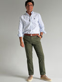 Pantalón Chino Verde Kaki Confort Hombre