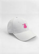 Gorra Blanca Capote Rosa