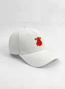 Gorra Blanca Capote Rojo Borde Amarillo