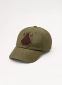 Gorra Verde Kaki Capote Marrón