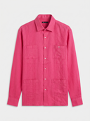Guayabera Rosa Capote Hombre