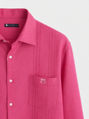 Guayabera Rosa Capote Hombre