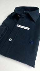 Camisa Velvetón Azul Marino Hombre