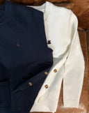 Jersey Marino Botones Mujer