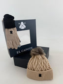 Pack de Gorro Y Guantes Camel Mujer