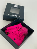 Pack de Gorro Y Guantes Fucsia Mujer