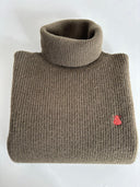 Jersey Kaki Cuello Cisne Mujer
