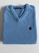 Jersey Lambswool Celeste Pico Hombre