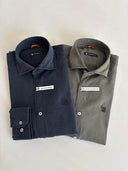 Camisa Verde Kaki Tencel Hombre