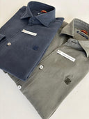 Camisa Verde Kaki Tencel Hombre
