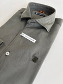 Camisa Verde Kaki Tencel Hombre