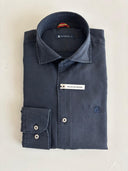 Camisa Azul Marino Tencel Hombre