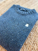 Jersey Azul Cuello Caja Tweed Hombre