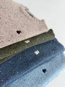 Jersey Verde Kaki Cuello Caja Tweed Hombre