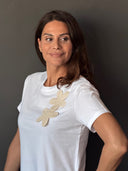 Camiseta Cruda Crochet Mujer