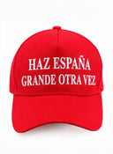 Gorra Roja "HAZ ESPAÑA GRANDE OTRA VEZ"