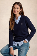 Jersey Camisero Azul Mujer