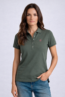 Polo Classic Verde Kaki Mujer