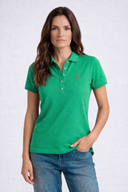 Polo Classic Verde Aguamarina Mujer