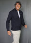 Chaqueta Cremallera Bolsillos Azul Hombre