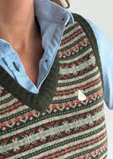 Chaleco Lambswool Jaspeado Mujer