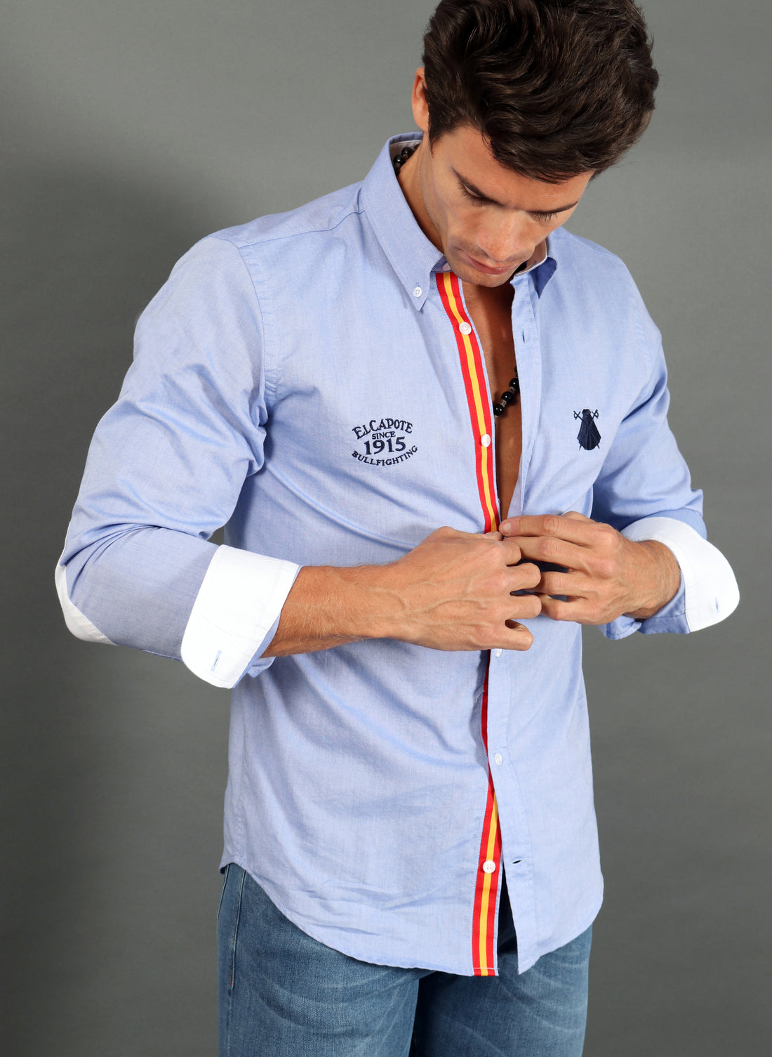 Men's Regata Spain Blue Oxford Shirt