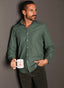 Camisa Velvetón Verde Bosque Hombre