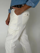 Pantalón Cargo Crudo Micro pana Hombre