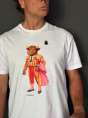 Camiseta Personalizable Blanca Torito Capotero de Luces Hombre
