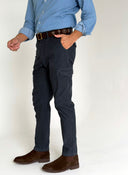Pantalón Cargo Azul Micro pana Hombre